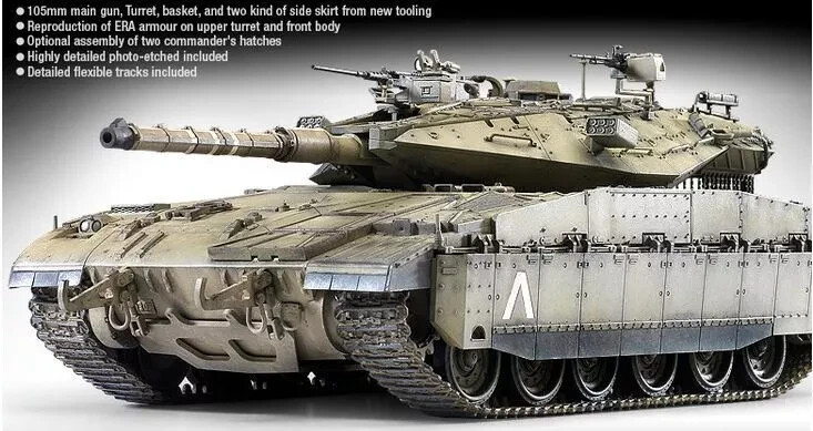 Academy #13286 1/35 Merkava Mk.IID Israel Army Tank Plastic Model