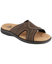 Dockers Men's Sunland Leather Sandals Dark Brown