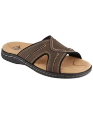 Dockers Men's Sunland Leather Sandals Dark Brown