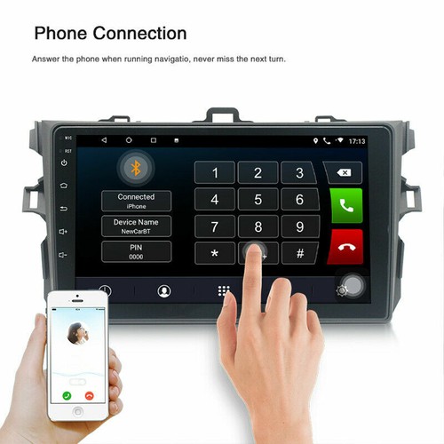 For Toyota Corolla 06-12 GPS Navi Android 11 Car Stereo Radio WIFI MP5 Player - Picture 2 of 8