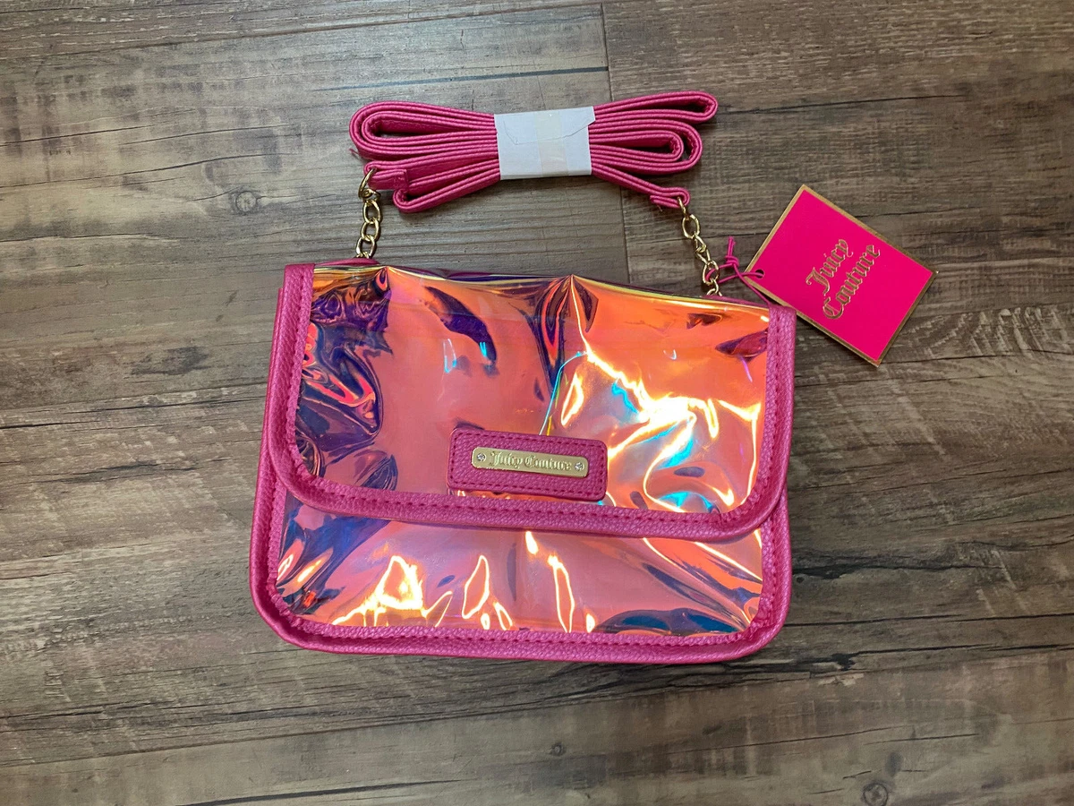 Juicy Couture Clear Vinyl Pink Bag /Purse