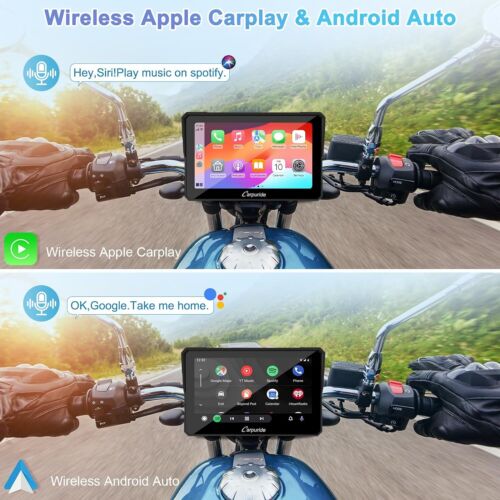 Carpuride W702 GPS Bluetooth CarPlay inalámbrico y Android Auto para Motorbikes - Imagen 2 de 9
