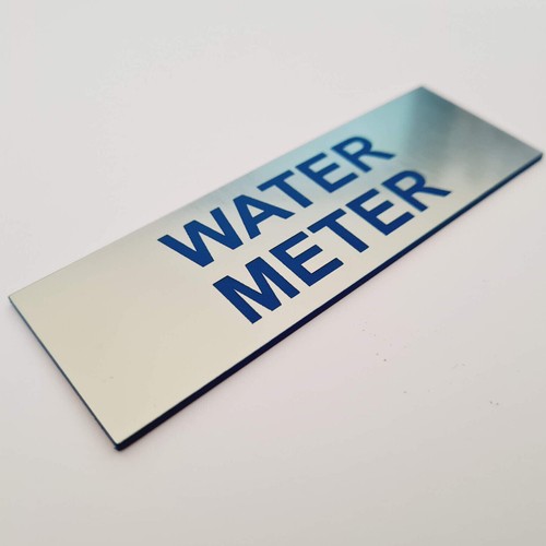 Water Meter Sign Plaque Cupboard Utility Room Shed - Picture 2 of 230