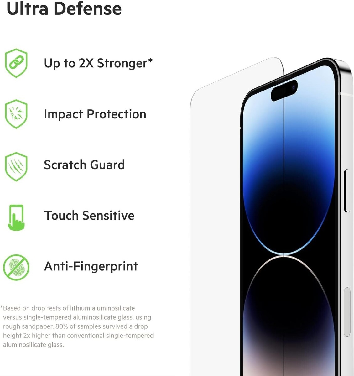 Belkin UltraGlass iPhone 14 Pro Glass Screen Protector