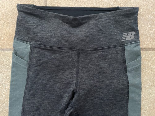 New Balance Leggings-Women's Small-Grey/Green/Black-EUC - Picture 3 of 4