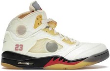 Air Jordan 5 SP x Off-White  Sail   DH8565-100  Size 9