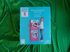 My First Kenmore Washer and Dryer Pink Wooden Pretend Play Preschool Toy Child