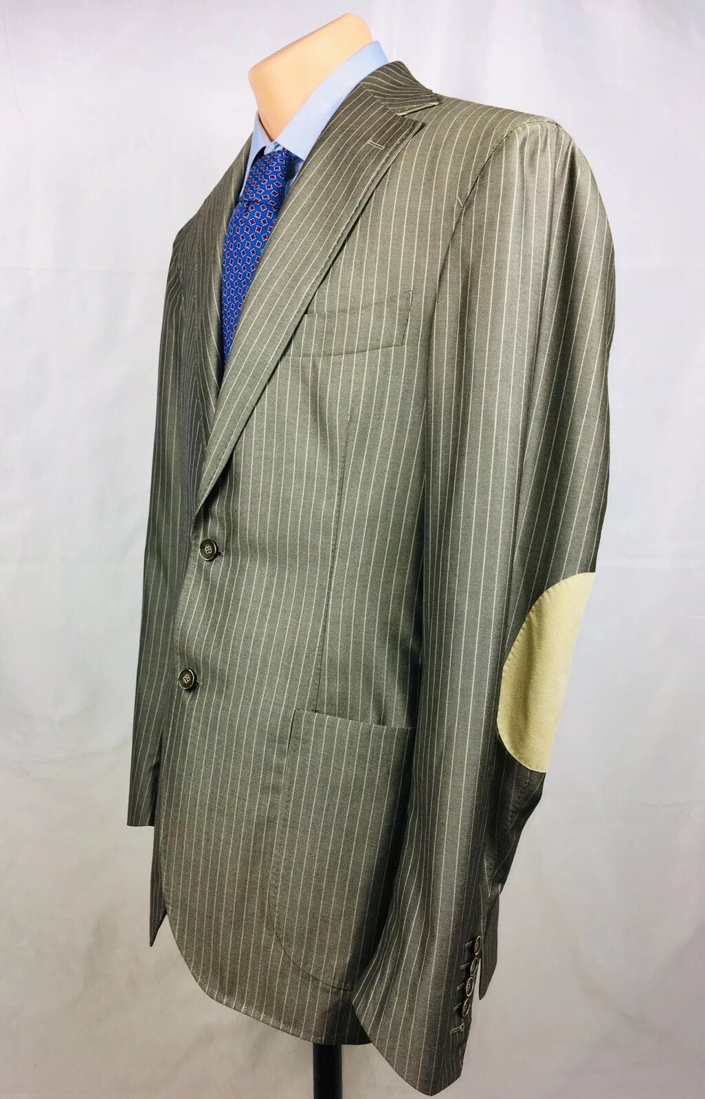 Randy Willard Gray Stripe Elbow Patch Functional … - image 2