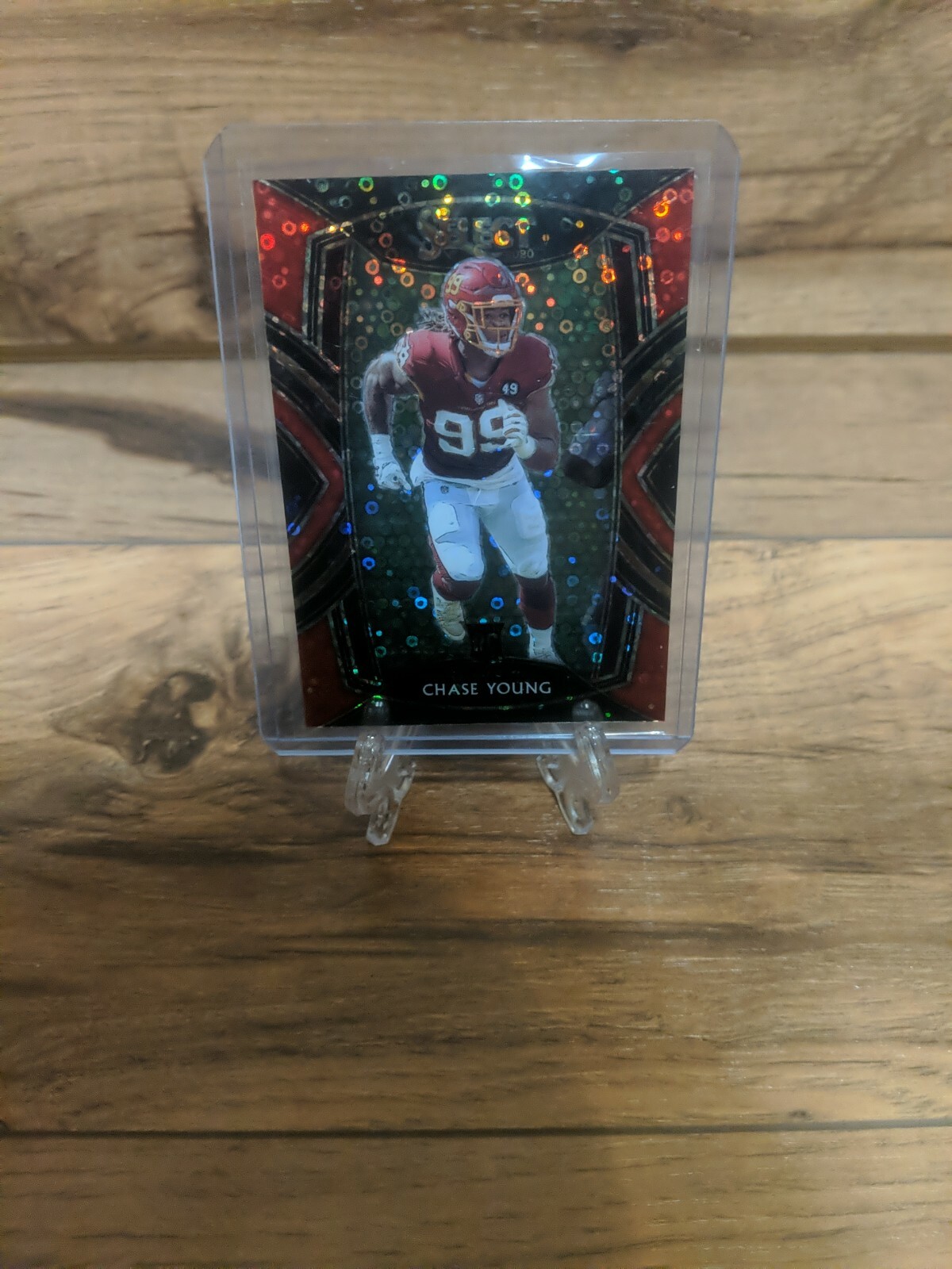 2020 Select Club Level Prizm Red Disco #264 Chase Young Rookie RC #/49