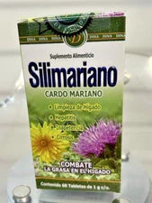 SILIMARIANO Cardo Mariano 60 Tablets (Silybum marianum) Nutritional Supplement