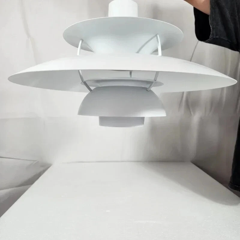 Iron Pendant Light E27 LED Chandelier Colorful Umbrella Lamp Dinning Table Ceil - Image 3 of 4