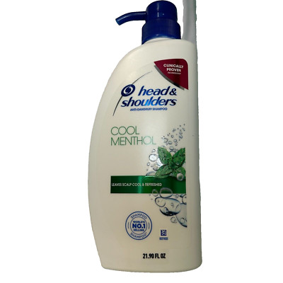Head & Shoulders Cool Menthol Anti-Dandruff Shampoo Clinical Proven 650 ML New