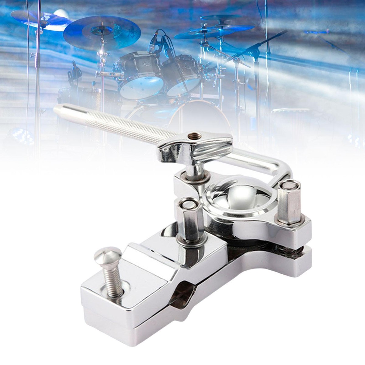 Verstellbare Drum-Clamp Für Cowbell & Percussion – 360° Drehbar, Silber