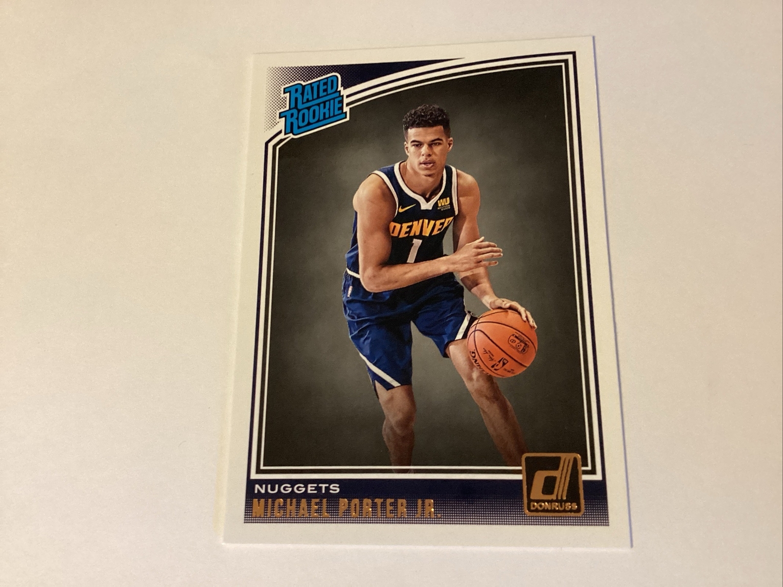 Michael Porter Jr 2018-19 Donruss Rated Rookie RC #182 Denver Nuggets