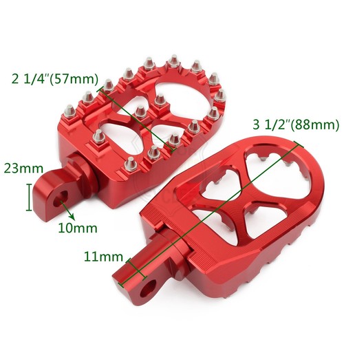 Wide MX Style Foot Pegs Rests Pedals For Harley Touring Softail Sportster Bobber - Picture 13 of 17