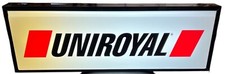 Uniroyal Lighted Tire Dealer Sign Whiteblack Letters Single Sided Hanging Sign