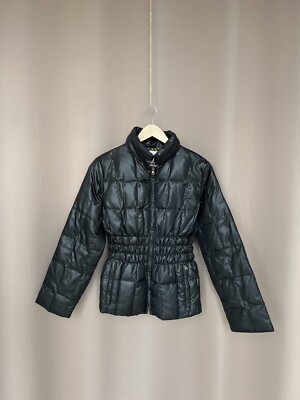 Missoni Puffer Dowm Jacket Womens Size US Full Zip Black Long