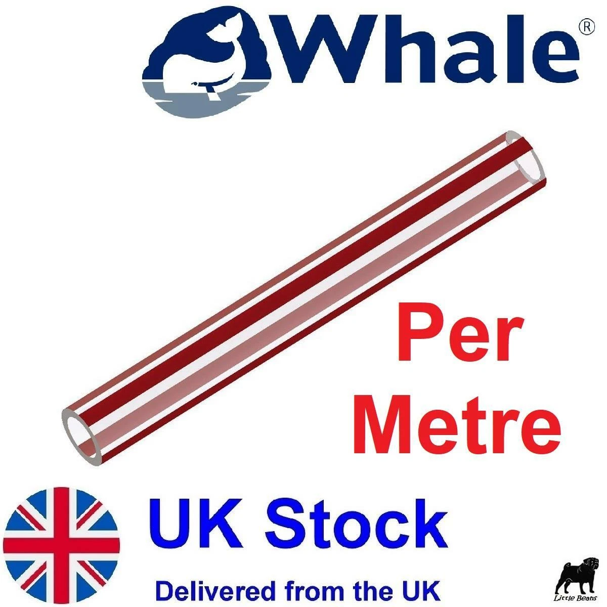 WHALE Push Speed Fit Hot Water Pipe Fitting Connector 12mm MDPE Tubing Red  1M | eBay