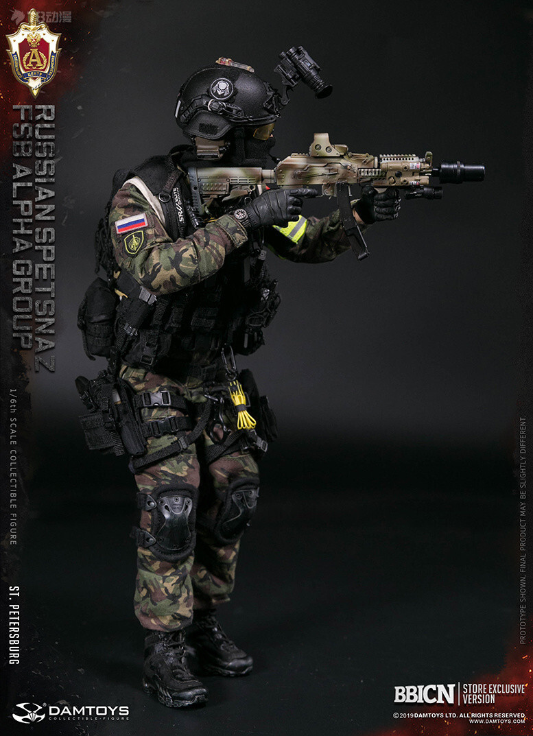 1/6 アクションフィギュア ロシアFSB Damtoys 78071f 1/6 Russian Spetsnaz Fsb Alpha Group St.Petersburg