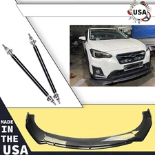 4Pcs Front Bumper Lip Splitter Spoiler Carbon Fiber For 2013-2022 Subaru XV