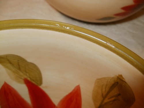 Ambiance Collection Red Poinsettia Bowls Set of 4 - Picture 2 of 5