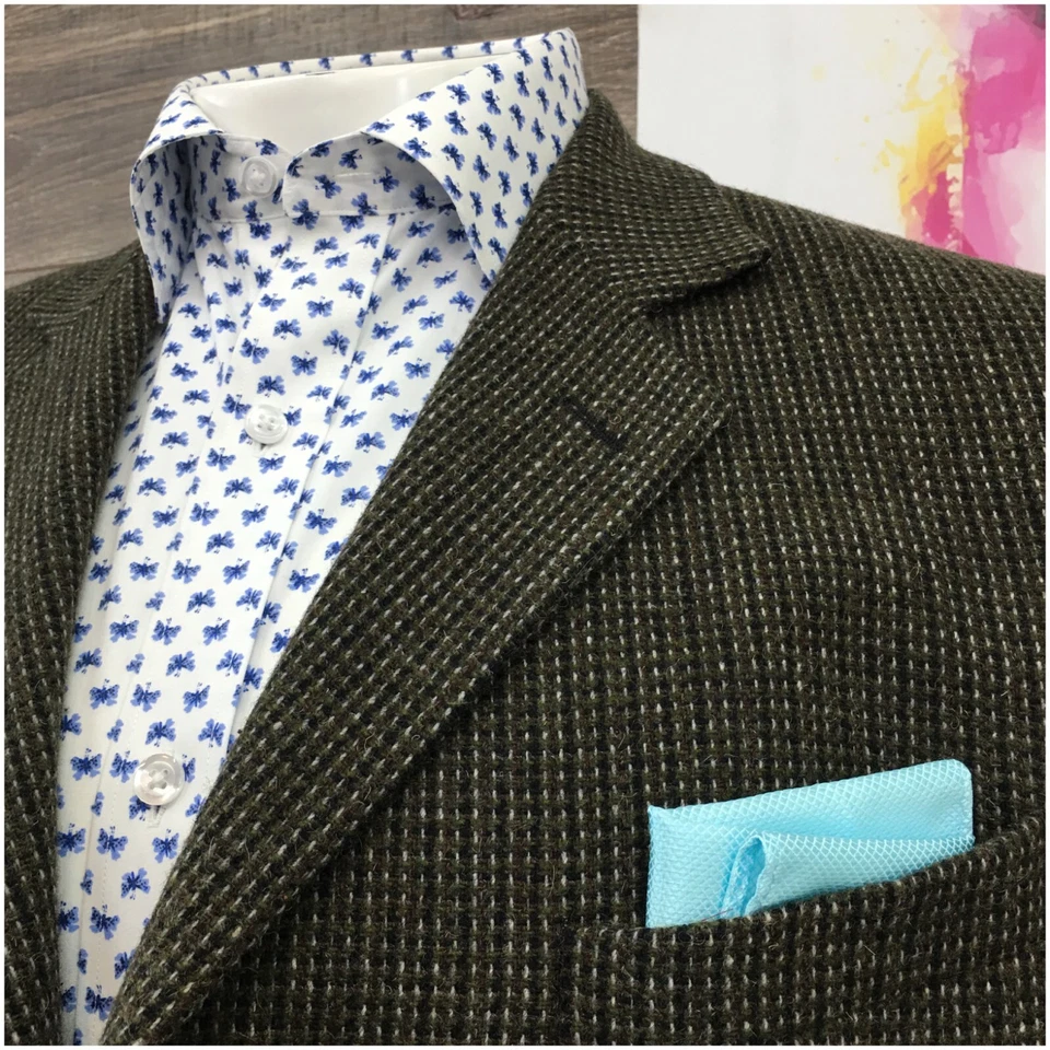 Blazer de tweed vintage OLEG CASSINI para hombre Abrigo deportivo Chaqueta informal Talla 44R Traje Foto 3 de 4