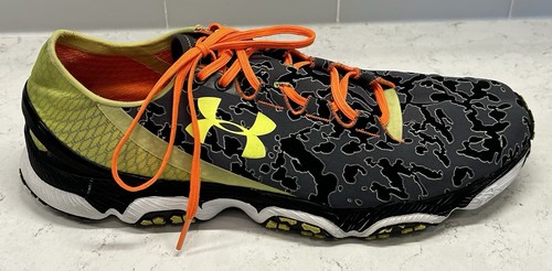 UNDER ARMOUR SPEEDFORM XC Trail 'Camo' Charcoal Neon Size 12 1246699-019 - Picture 5 of 13