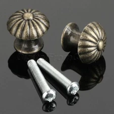 Mini Round Pull Knob Small Drawer Jewelry Box Chest Case Handles Vintage 2PCS