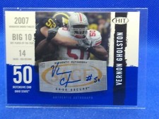 2008 SAGE Hit Auto Vernon Gholston #A50 Rookie Auto RC