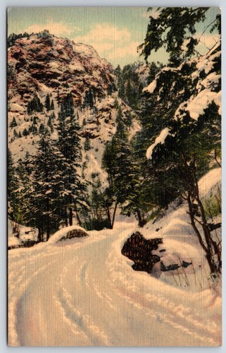 Postcard Winter In North Cheyenne Canon Pikes Peak Region, Colorado Unposted