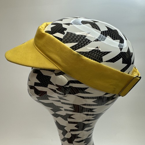 Vintage Ferrari Visor Hat Formula Race Car Yellow - OSFM - Adjustable - Read Des - Picture 7 of 11