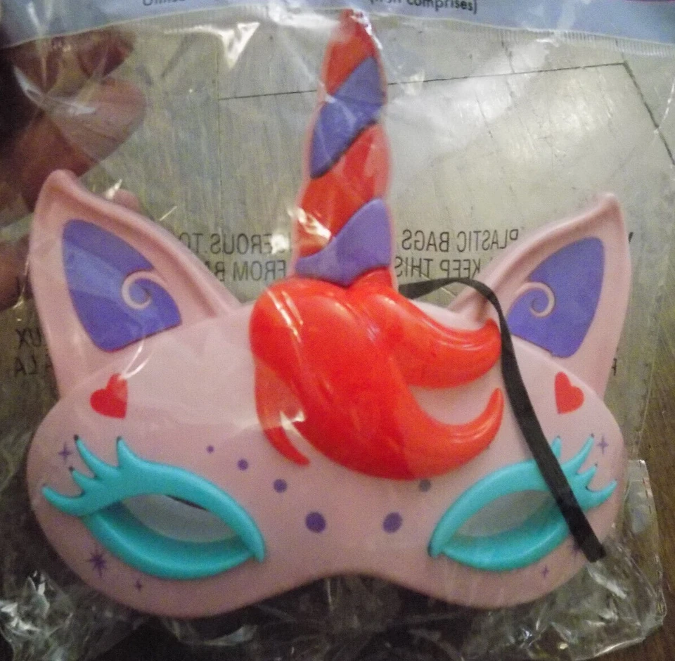 Unicorn Light-Up 3D Plastic Mask Kids Adults For Costume Party Playing Dress Up - Image 3 of 4