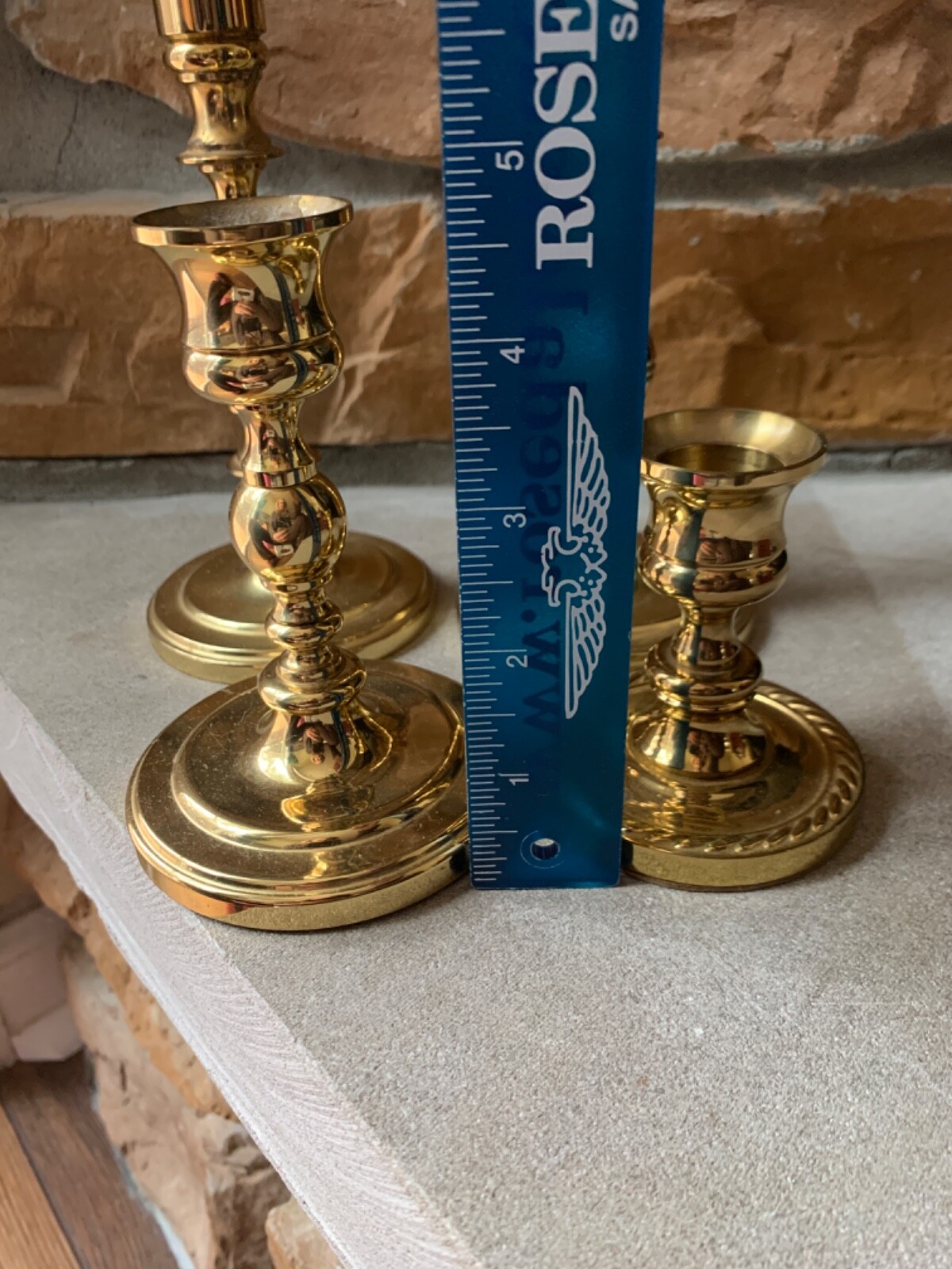 LOT of 4 Baldwin Brass candlesticks eBay