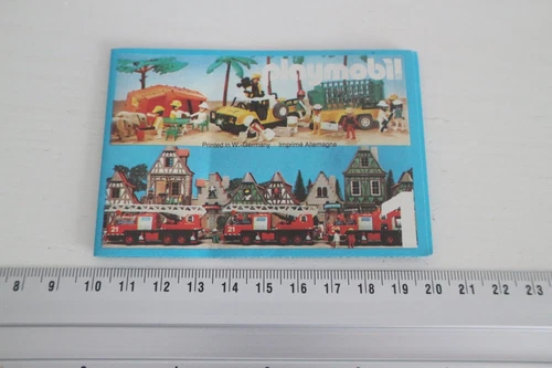 playmobil flyer 1 system year 1982, folder, prospectus, volutes, vintage