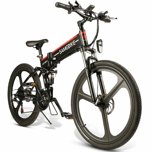 SAMEBIKE 26 POLLICI BICICLETTA PIEGHEVOLE BICI ELETTRICA E-Bike 48V 350W  10AH 21 velocità E6C3 | eBay