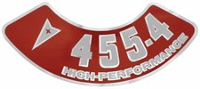 Oer Air Cleaner Decal 455-4v Hp 1959-77 Gto Catalina Firebird Bonneville