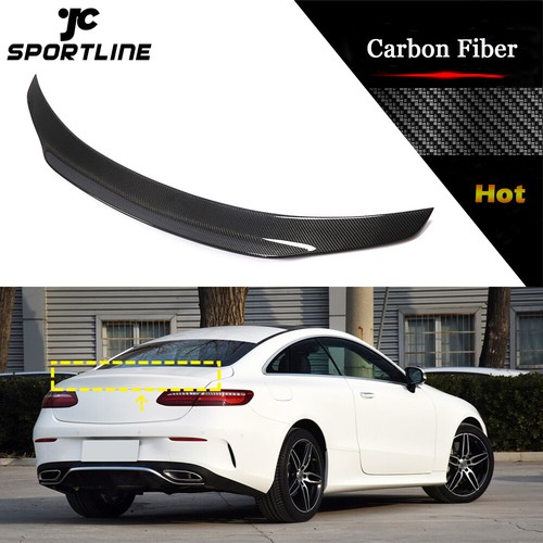 For Benz C238 E400 E450 Coupe 2017-19 Rear Trunk Spoiler Boot Wing Carbon Fiber - Picture 4 of 12