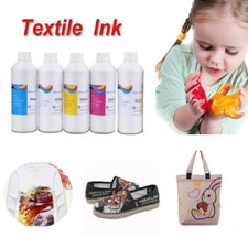 500ML Textile INKS For A3/ A4/ DX5 UV Pinter Flatbed printer coating 5 Bottle