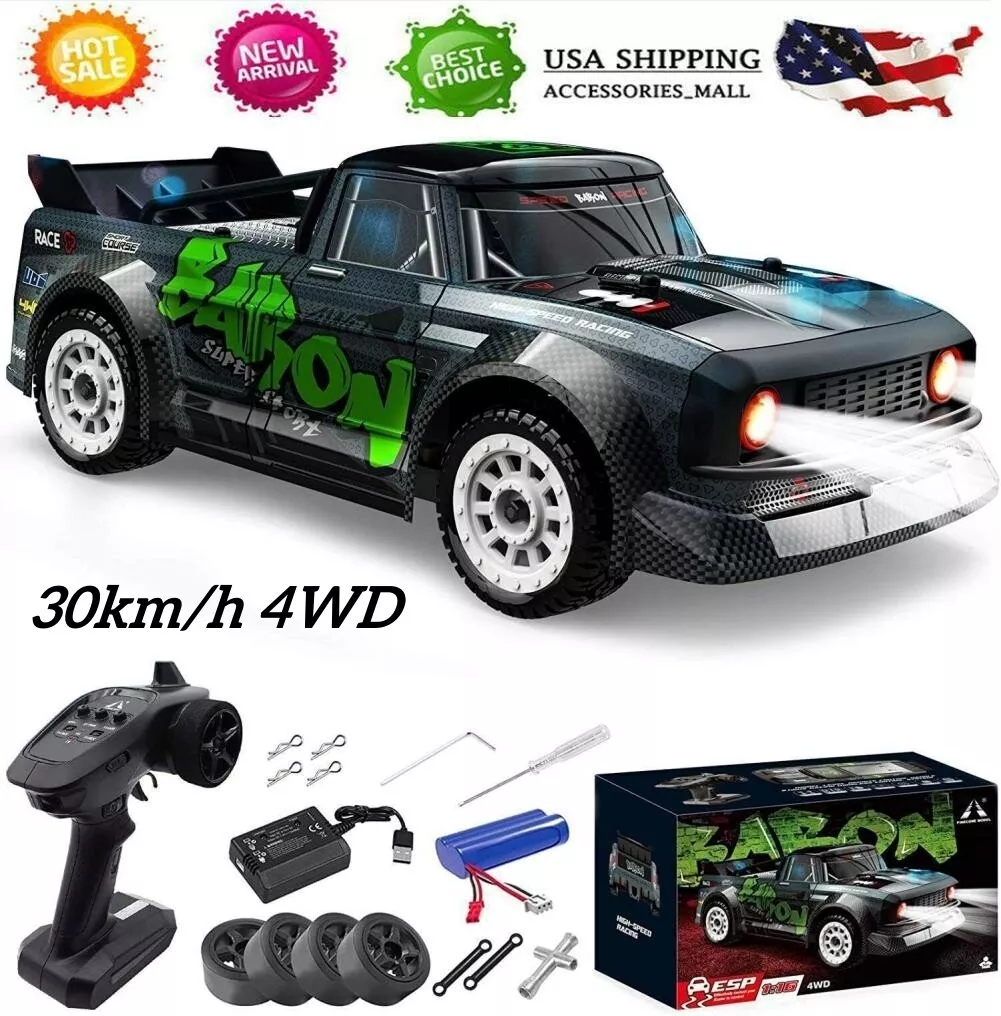 RC Car High Speed 30 Mph 1/24 2.4G 4WD Drift Racing Toy