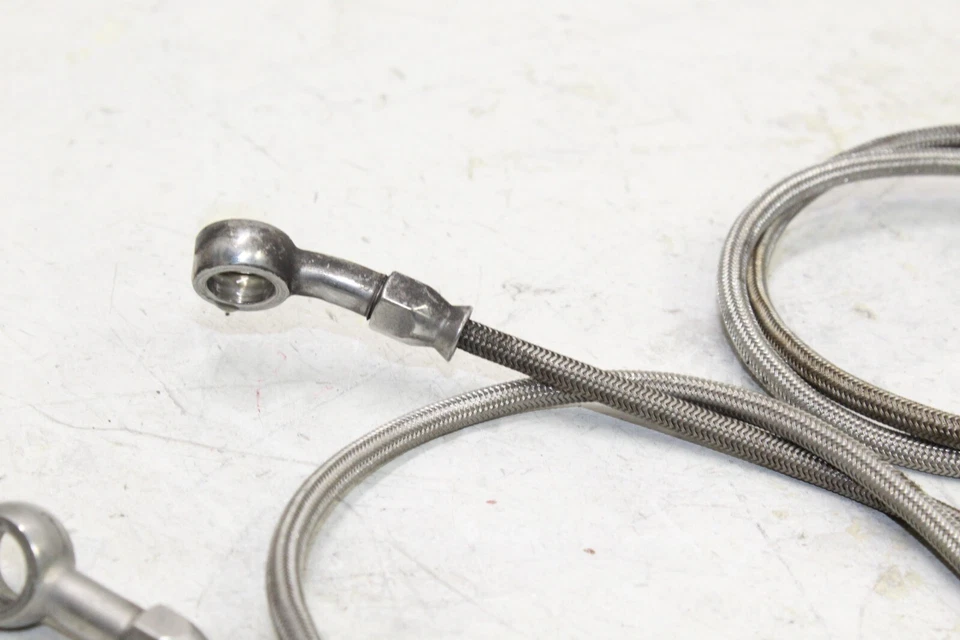 00-01 HONDA CBR929RR OEM PINZAS DE FRENO DELANTERAS MANGUERAS LÍNEAS Foto 4 de 4