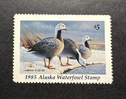 WTDstamps - 1985 ALASKA - State Duck Stamp - Mint OG NH - Picture 1 of 2