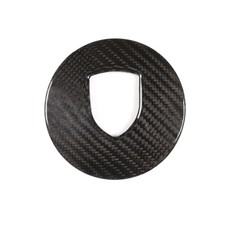 For Porsche Macan 2015-2020 Carbon Fiber Steering Wheel Center Logo Badge Cover