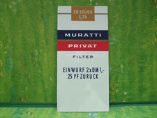 Vecchi distributori automatici di sigarette grandi spina scheda etichetta Muratti filtro privato 1,75 DM