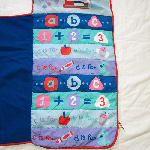 Vintage 2004 Nick JR Blue's Clues Nap Mat Bed ABC/123 Preschool Day Care Travel - Picture 3 of 10