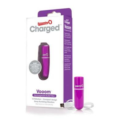 Screaming O Charged Vooom Rechargeable Bullet Vibe - Purple
