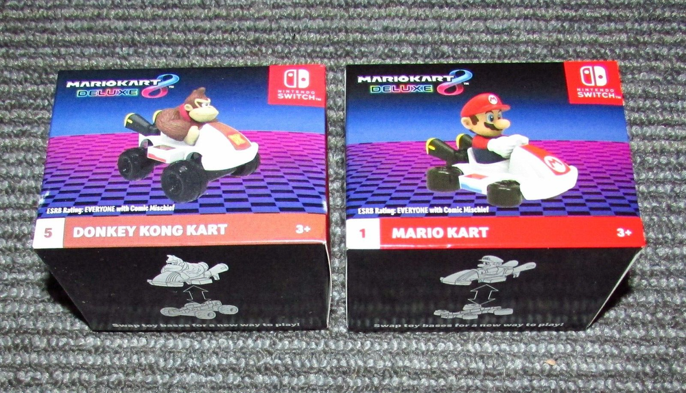 2024 McDonald's Happy Meal Toy Mario Kart 8 Deluxe Mario and Donkey Kong Set 1 and 5