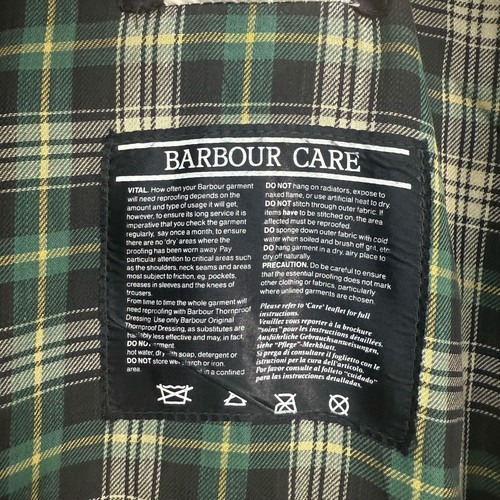Barbour Waxed Jacket Mens Size XXL Green Gamefare A123 Vintage England Lined - Picture 20 of 22