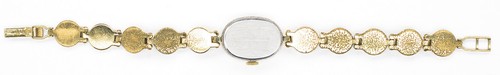 Vintage WOMEN Luch 1801-1 wristwatch 17 jewels enamel bracelet - Picture 3 of 11