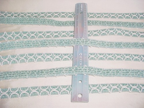 15Y BRUNSCHWIG ET FILS BELLUNO FIGURED GIMP WAVE TEXTURED TRELLIS TRIM - Picture 2 of 3