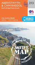 OS Explorer Map Active (213) Aberystwyth and Cwm Rheido - Map NEW Ordnance Surve